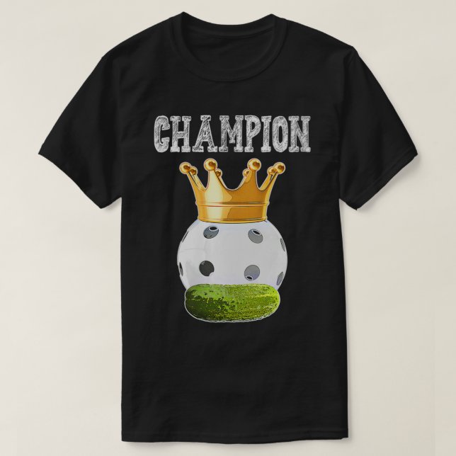 T-shirt Trophée de Pickleball féminin Champion de Pickleba (Design devant)