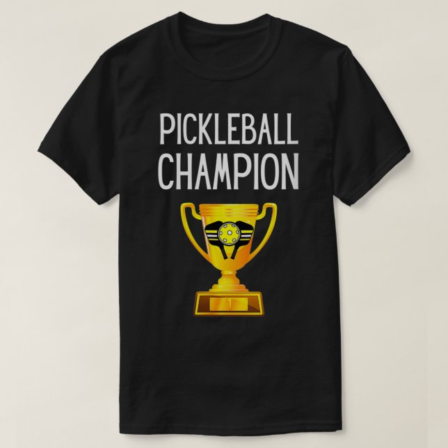 T-shirt Trophée de Pickleball féminin Champion de Pickleba (Design devant)