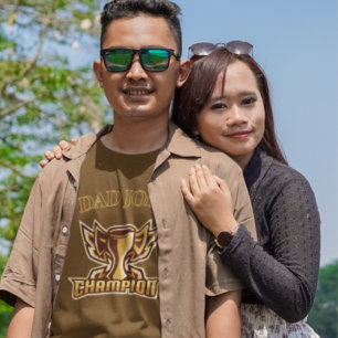 T-shirt Trophée du champion de plaisanterie papa amusant