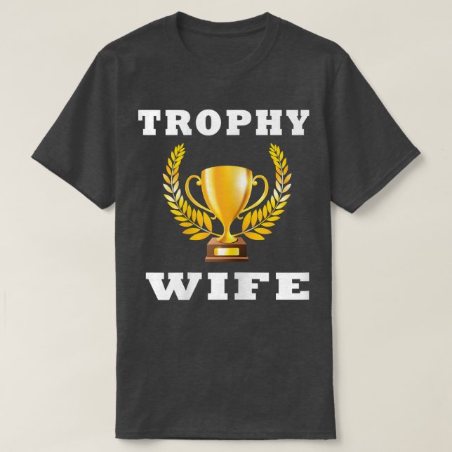T-shirt Trophée Femme Femme Femme Mariée s (Design devant)