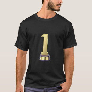 T-shirt trophée numéro un de l'or