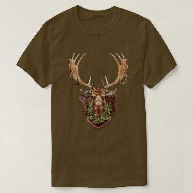 T-shirt Trophée Tête d'Orignal  (Design devant)