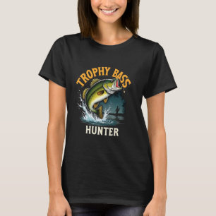 T-shirt Trophy Bass Hunter pêche u2013 Achigan à grande bo
