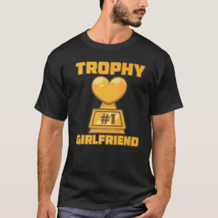 T-shirt Trophy Girlfriend Fun Award de la participation ga
