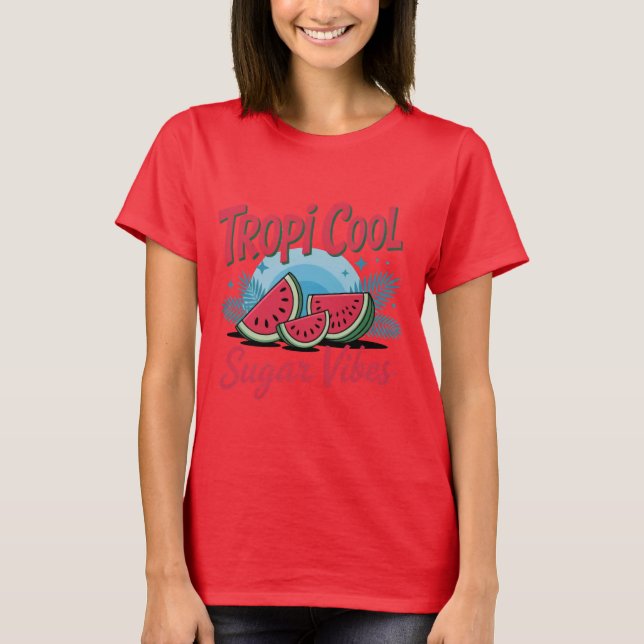 T-shirt Tropi Cool Sugar Vibes  (Devant)