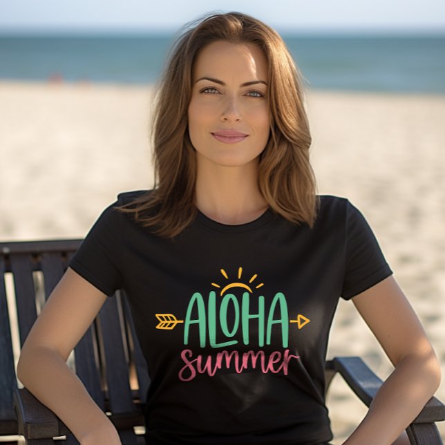 T-shirt Tropical "Aloha Summer" (Créateur téléchargé)