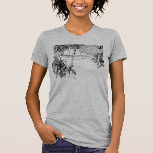 T-shirt Tropical Beach South Wind Vintage Art Tee