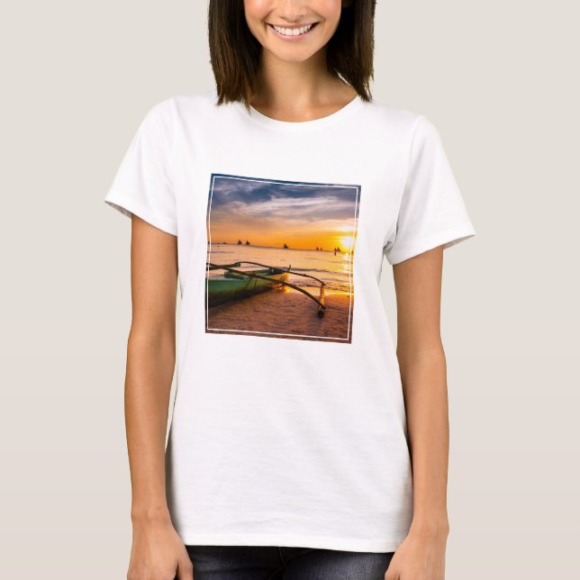 T-shirt Tropical Beaches | Boracay's White Beach (Devant)