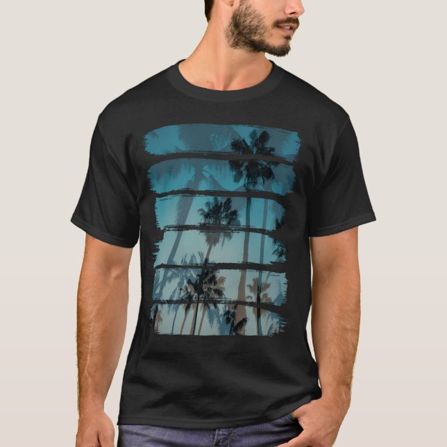 T-shirt Tropical Brush Strokes (Devant)