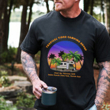 Tropical Camping Caravane Texte Personnalisé