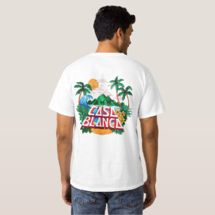 T-shirt Tropical "Casa Blanca"