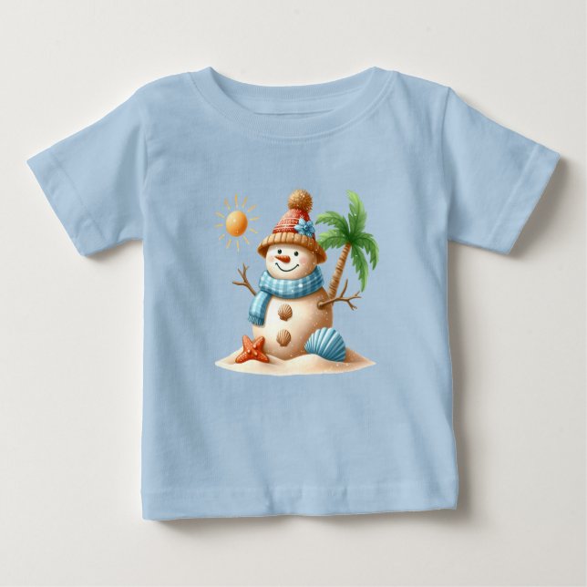 T-Shirt-Tropical Christmas Family TShirts (Devant)