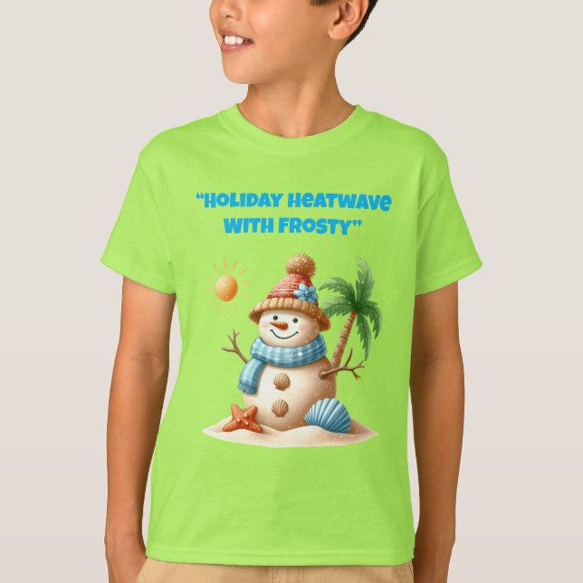 T-Shirt- Tropical Christmas Family Tshirts (Devant)