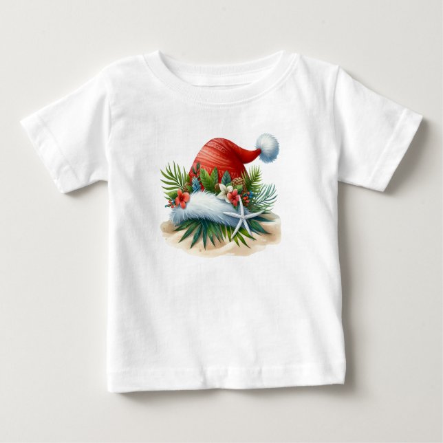T-Shirt-Tropical Christmas Famiy TShirt (Devant)
