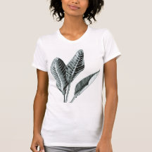 T-shirt tropical du feuille des femmes