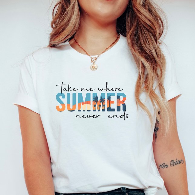 T-shirt Tropical Endless Summer; Take Me To The Summer  (Créateur téléchargé)