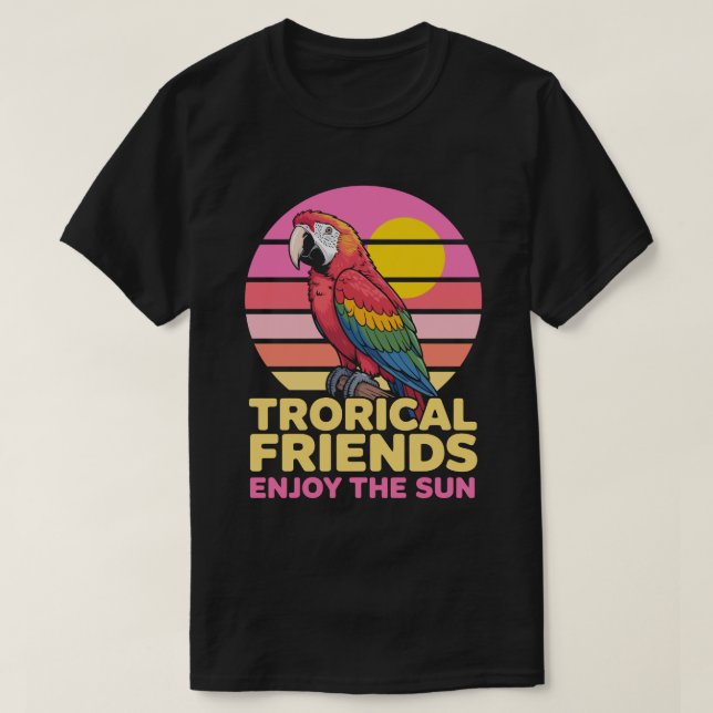 T-shirt Tropical Friends cercle (Design devant)