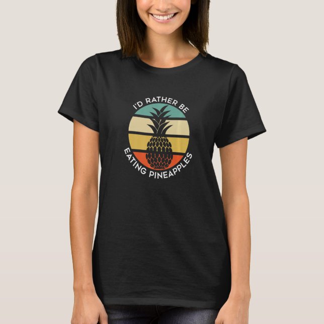 T-shirt Tropical Hawaii Summer Pineappi Fruits Premium (Devant)