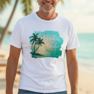 T-shirt Tropical Isle Father of the Bride Sarcelle ID581