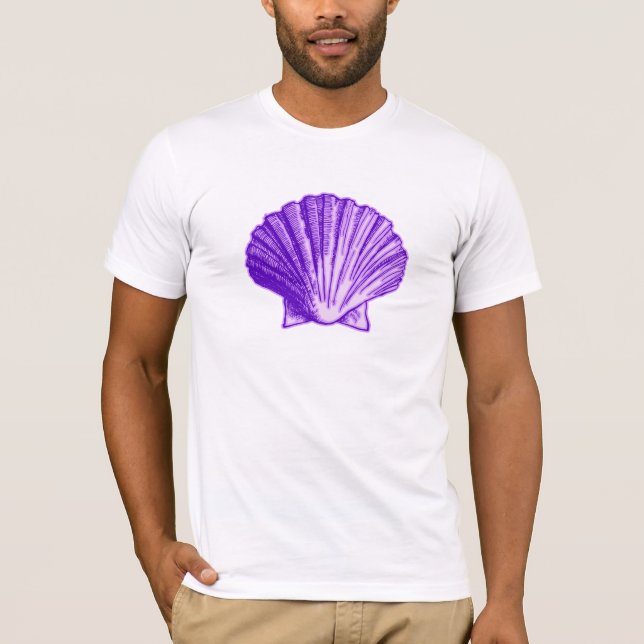 T-shirt Tropical Moonlight Purple Shell (Devant)