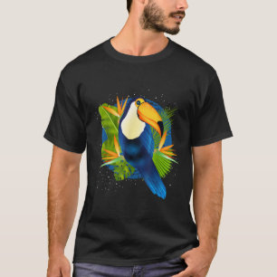 T-shirt Tropical Nature Tree Feuilles Toucan