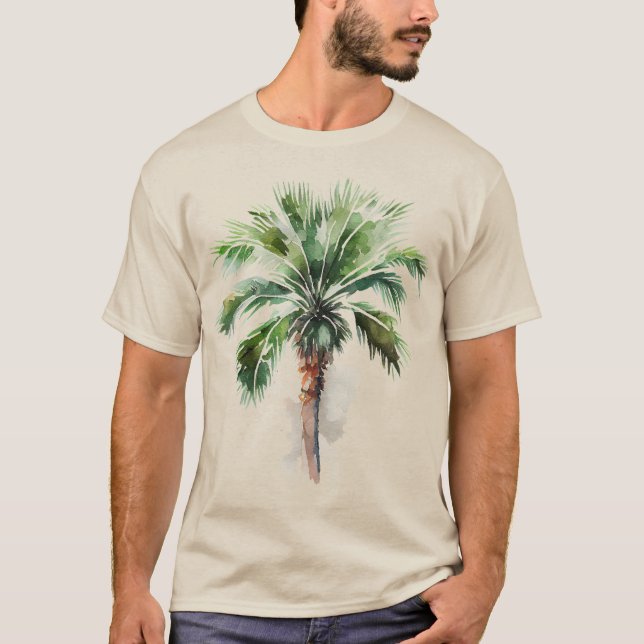 T-shirt Tropical Palm Tree  (Devant)