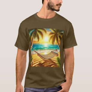 T-shirt Tropical Paradise Hammock Retreat