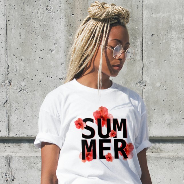 T-shirt Tropical Summer Hibiscus (Créateur téléchargé)