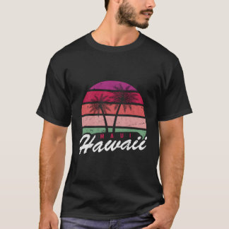 T-shirt Tropical Summer Vacances Palm Trees Maui Hawaii