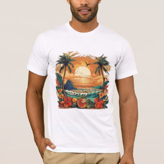T-shirt Tropical Sunset Paradise
