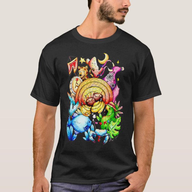 T-shirt Tropicalia Aquarelle (Devant)