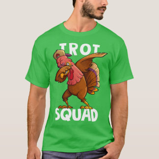 T-shirt Trot Squad Dabbing Turkey Marathon Running Matchin
