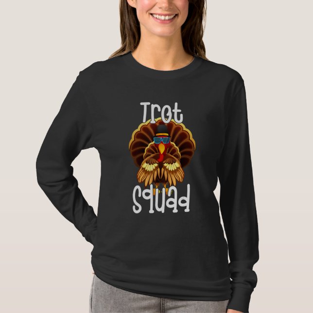 T-shirt Trot Squad  Thanksgiving Turkey Trot Costume (Devant)
