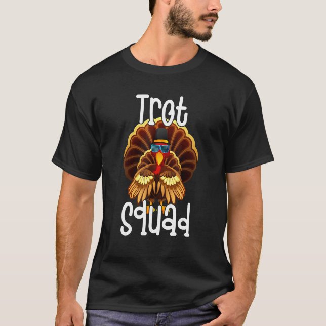 T-shirt Trot Squad  Thanksgiving Turkey Trot Costume (Devant)