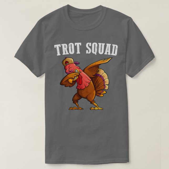 T-shirt Trot Squad Turquie Drôle Thanksgiving Courir Costu (Design devant)