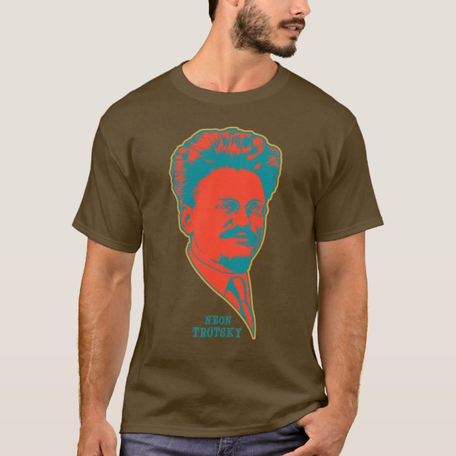 T-shirt Trotsky au néon (Devant)