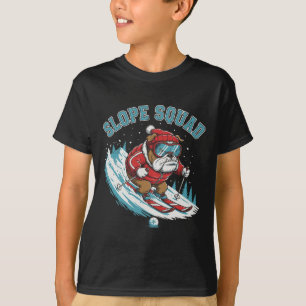 T-shirt Trottinette Squad Bulldog Skieur, Chien de sports