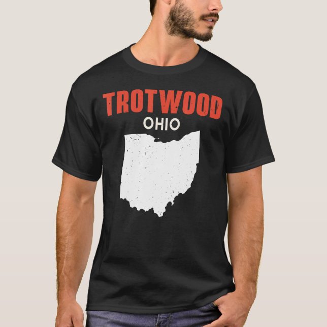 T-shirt TROTWOOD Ohio USA State America Travel Ohioan (Devant)