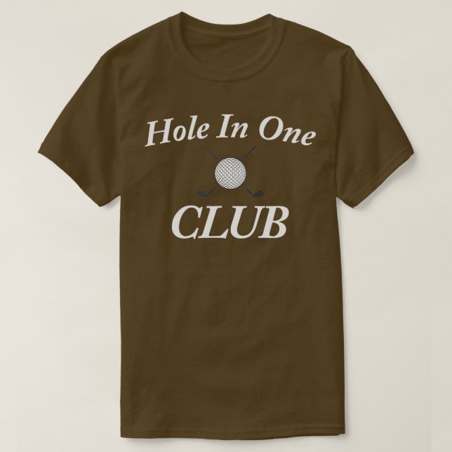 T-shirt Trou Dans Un Club Golf Chemise 1 (Design devant)
