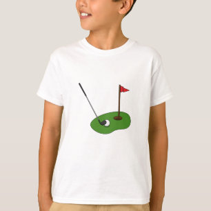 T-shirt Trou de golf avec drapeau