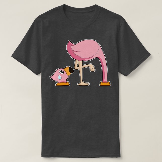 T-shirt Trou de la Terre du Flamant rose (Design devant)