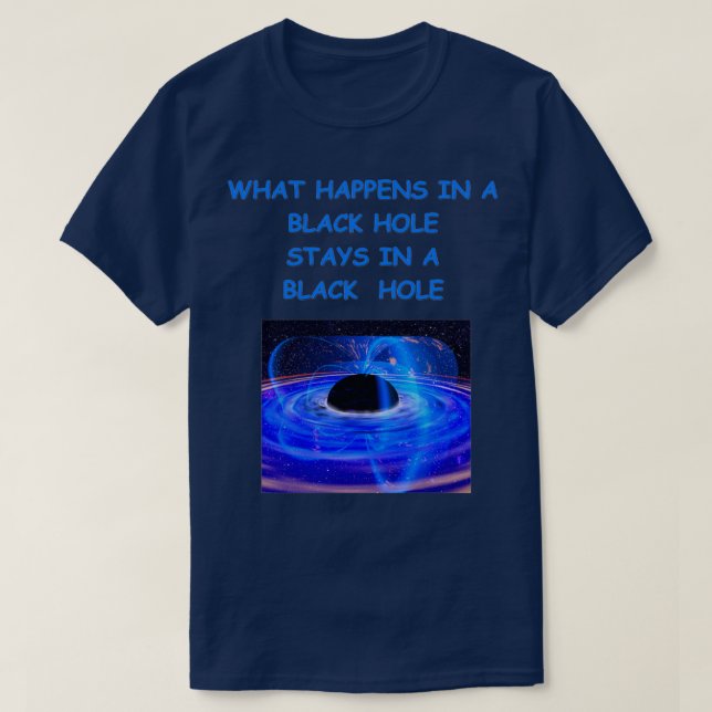 T-shirt trou noir 1 (Design devant)