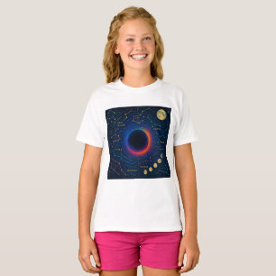T-shirt Trou Noir Cosmique & Constellations Art - Céleste