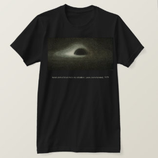 T-shirt Trou noir de Jean-Pierre Luminet (1979)