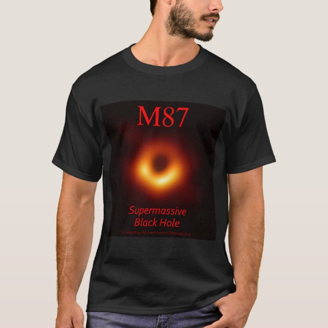 T-shirt Trou noir M87 Supermassive (Devant)