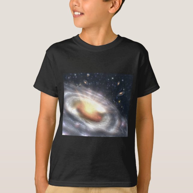 T-shirt Trou noir Quasar de la NASA (Devant)