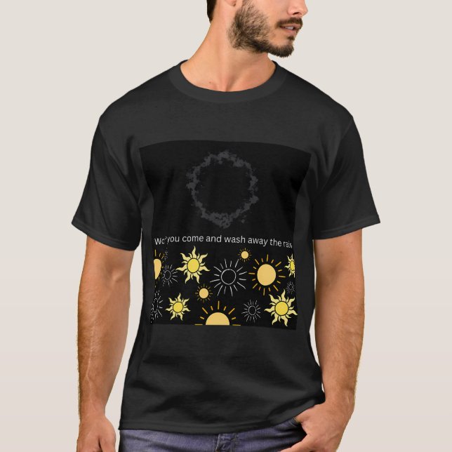 T-shirt Trou Noir Soleil (Devant)