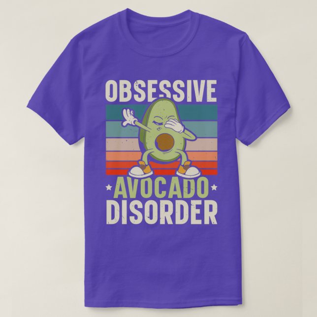 T-shirt Trouble de l'Avocado obsessionnel Guac Guacamole K (Design devant)