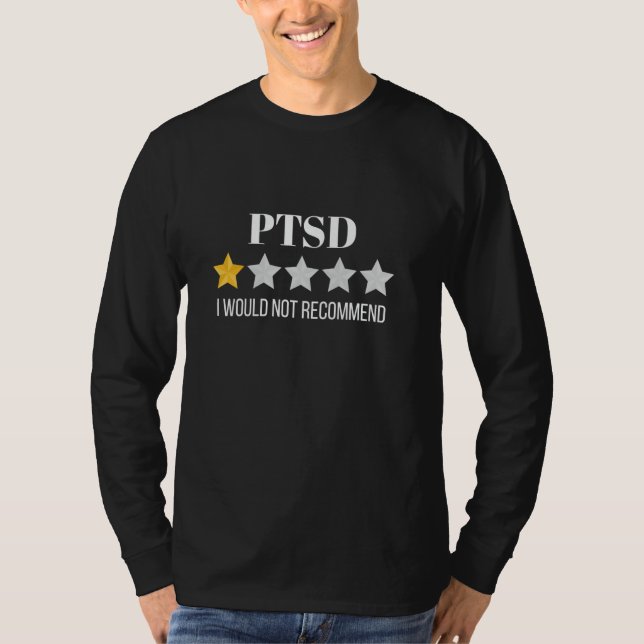 T-shirt Trouble de stress post-traumatique ne recommandera (Devant)