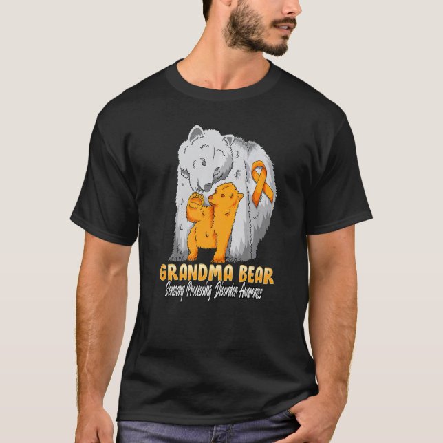 T-shirt Trouble de traitement sensoriel Grand-mère de sens (Devant)